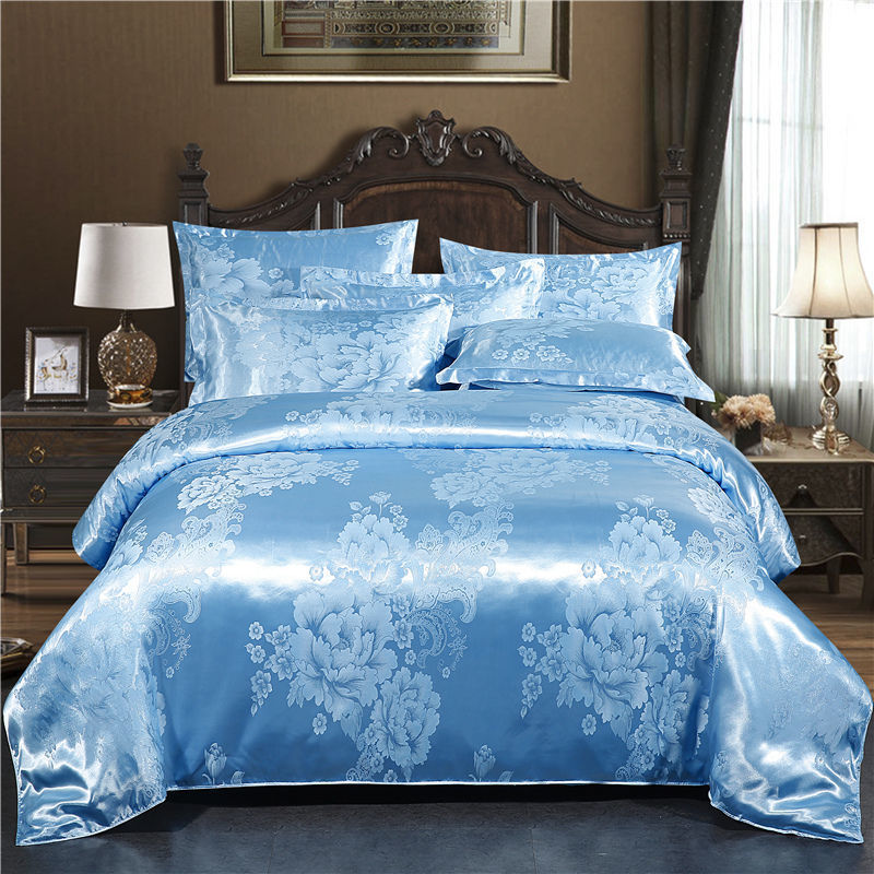 European Jacquard Quilt Cover Single And Double Silk