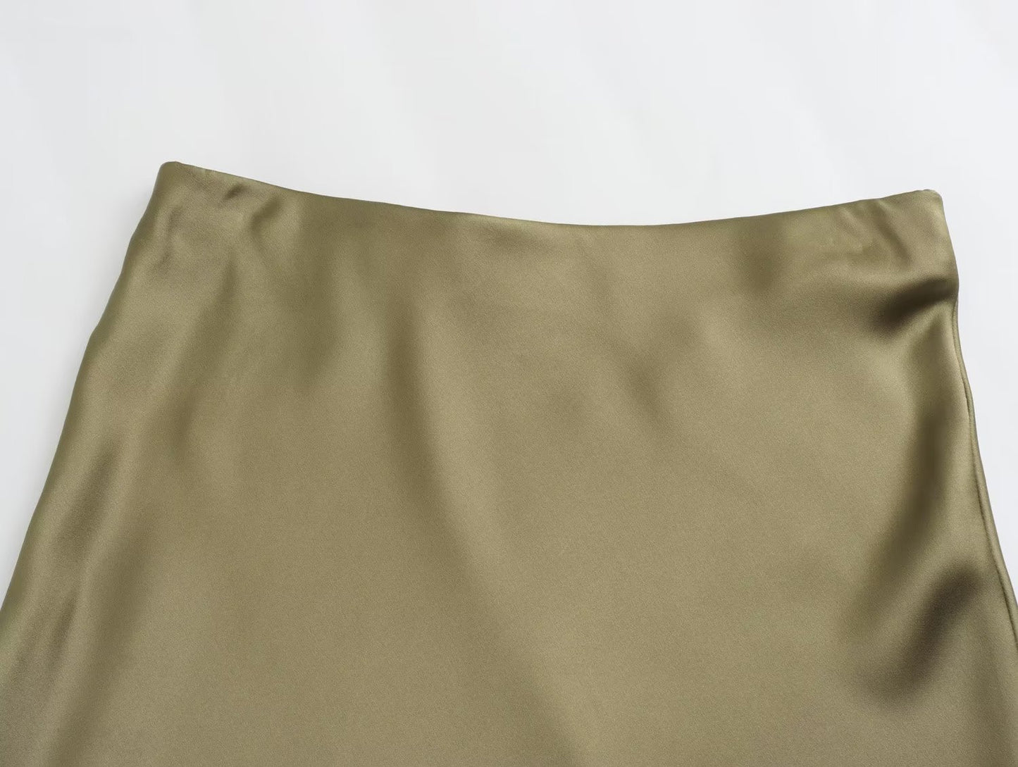Women's Fashionable Silk Satin High Waist Skirt