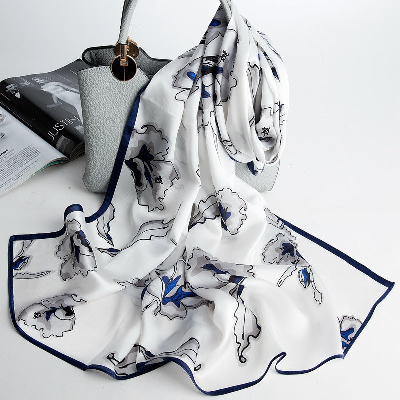 Women's All-match Silk Mother's Silk Scarf