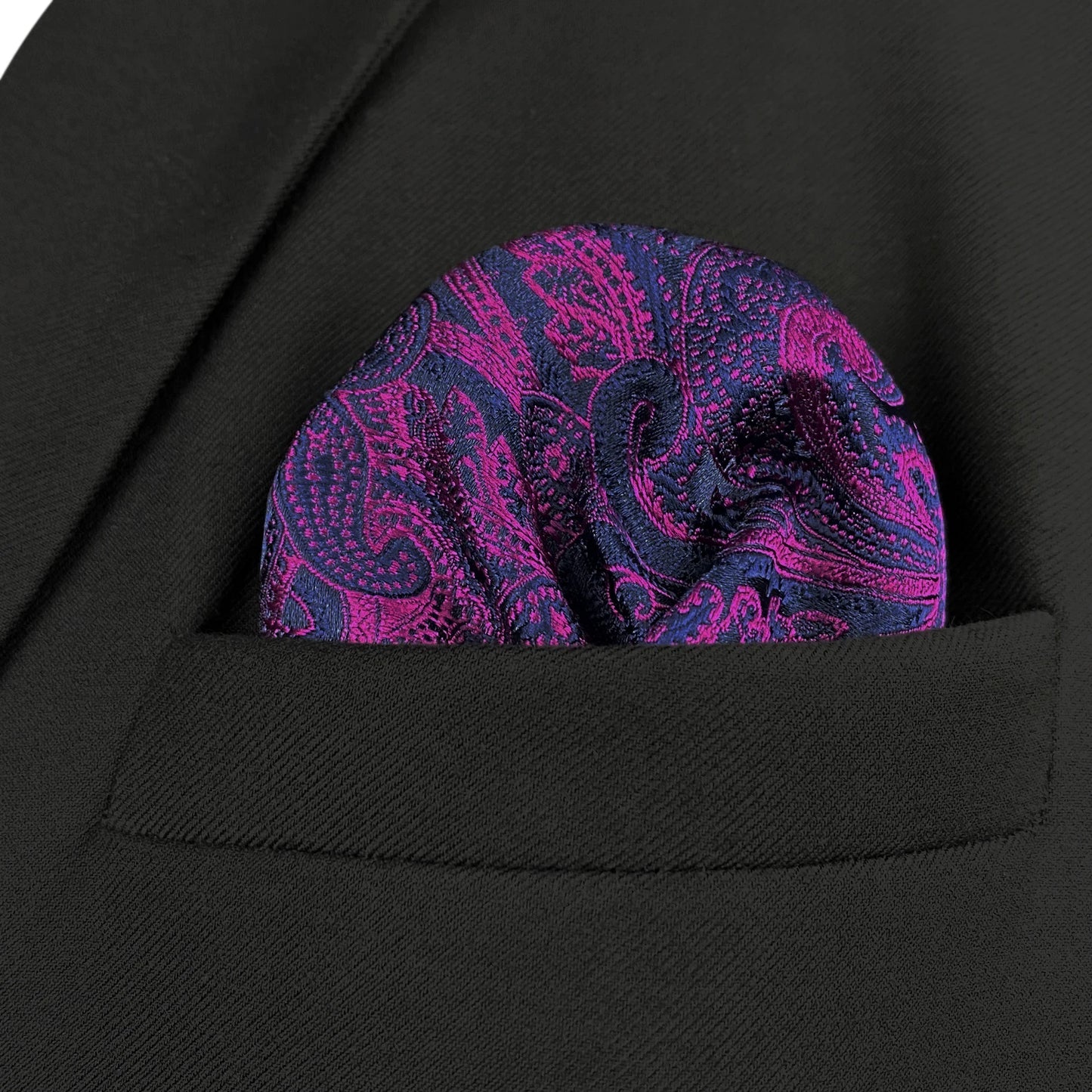Multicolor Paisley Silk Hot Mens Pocket Square Business Colorful Handkerchief Large 12.6" 32cm Fashion Gift