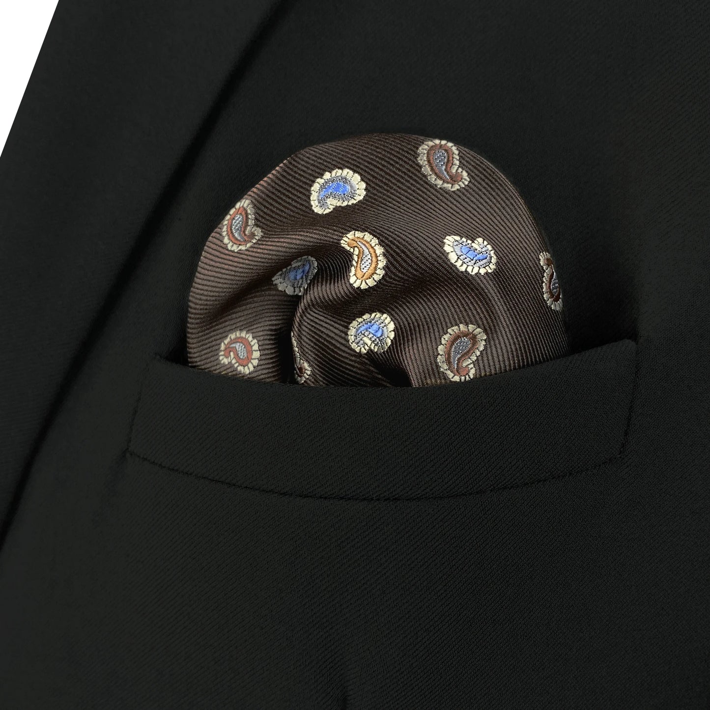 Multicolor Paisley Silk Hot Mens Pocket Square Business Colorful Handkerchief Large 12.6" 32cm Fashion Gift