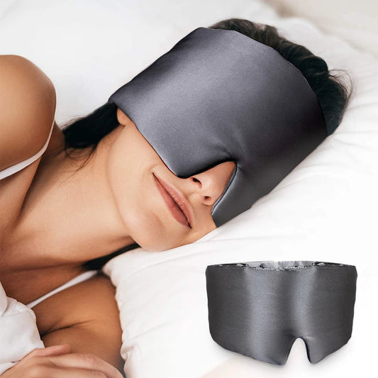 Mulberry Silk Sleeping Mask Eyepatch Blocking Light Eyemask Eyeshade Soft Padded Slaapmasker Travel Sleeping Aid for Sleep Patch