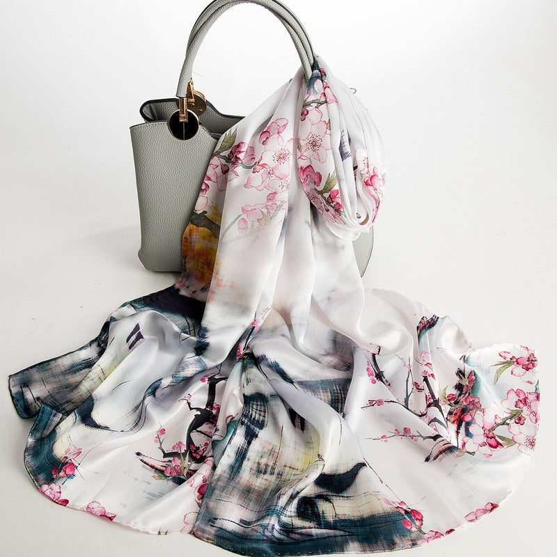 Women's All-match Silk Mother's Silk Scarf