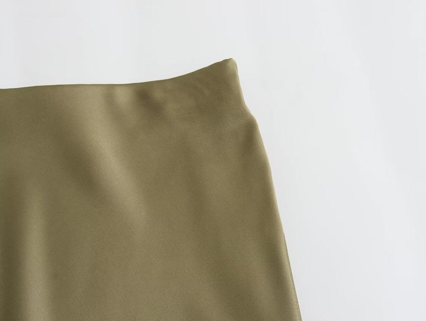 Women's Fashionable Silk Satin High Waist Skirt