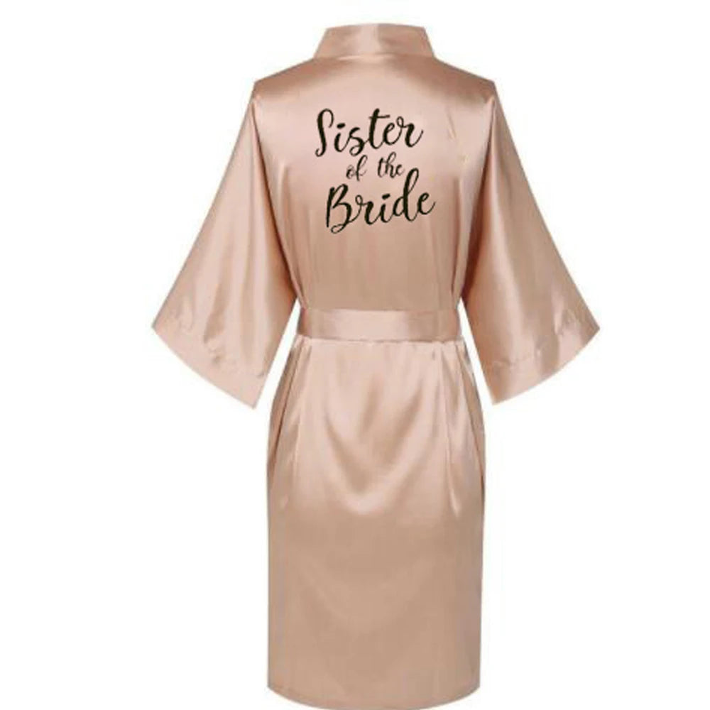 Satin Silk bride robe Wedding Robe Bridesmaid Bride Dressing Gown bridesmaid robes SP002