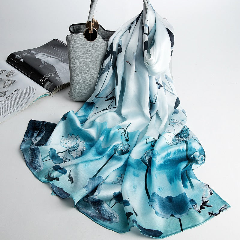 Women's All-match Silk Mother's Silk Scarf