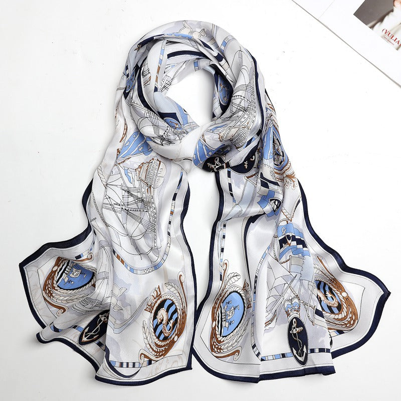 Women's All-match Silk Mother's Silk Scarf