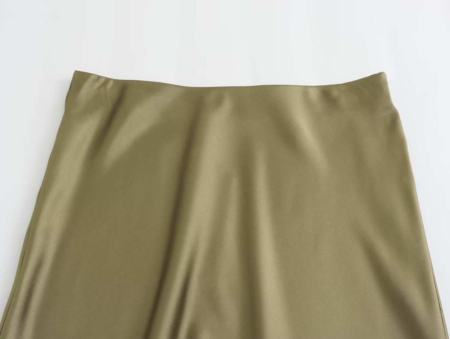 Women's Fashionable Silk Satin High Waist Skirt